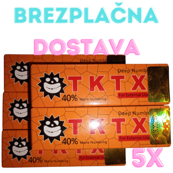 5 x krema za tetovaže TKTX 40 % + brezplačna poštnina