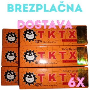 6 x TKTX krema za tetoviranje 40 % + brezplačna poštnina