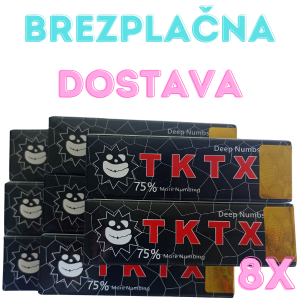 8 x TKTX anestetična mazilo 75% + Brezplačna dostava