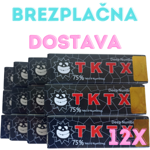 12 x TKTX anestetična mazilo 75% + Brezplačna dostava